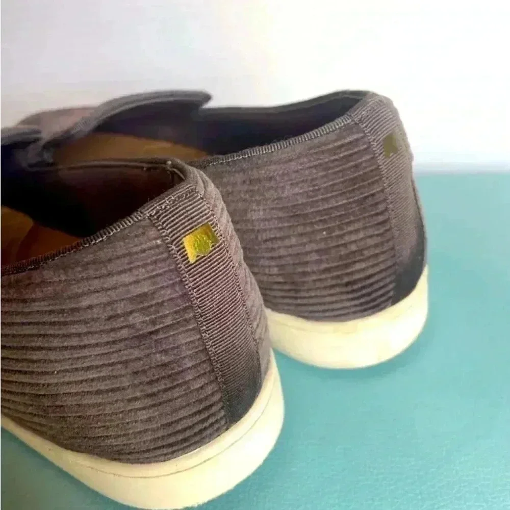 Birdies The Swift Women's‎ Size 9.5 Charcoal Gray Corduroy Slippers Shoes New